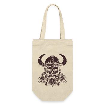 viking skull - Gift Bag for Bottles - nature - Front