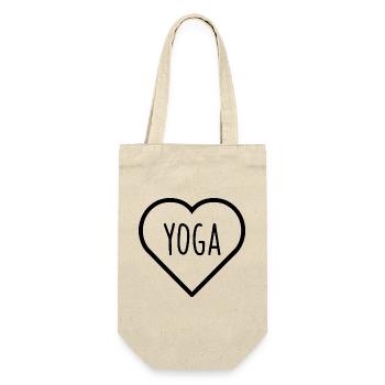 Amateur de yoga - Sac à bouteille - nature - Devant