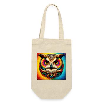 owl - Gift Bag for Bottles - nature - Front