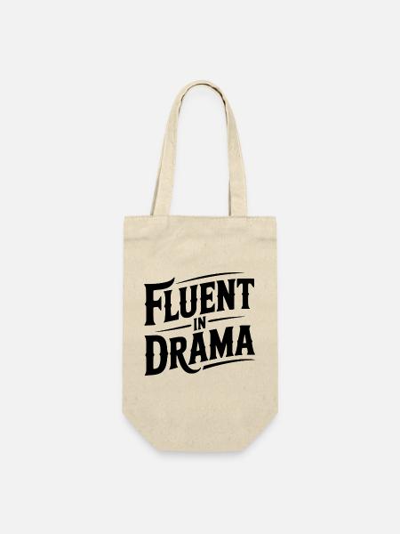 Fließend im Drama - Geschenkbeutel für Flaschen - Natur
