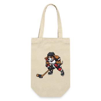 Cool Beagle Chien Joueur de Hockey sur Glace Master Sport - Sac à bouteille - nature - Devant