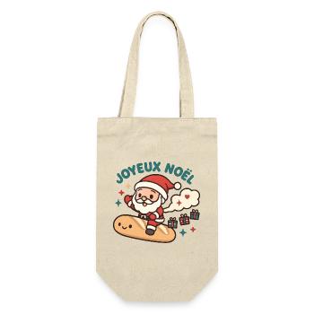 Santa Surf Pain de Noël - Sac à bouteille - nature - Devant