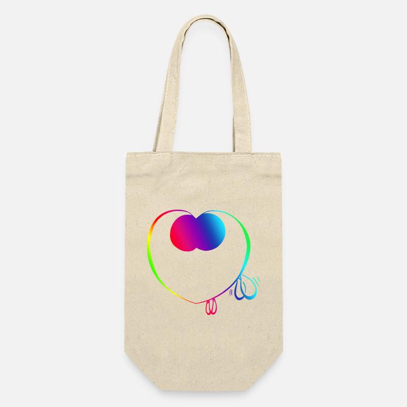 Filou mignon arc-en-ciel - Sac à bouteille - nature