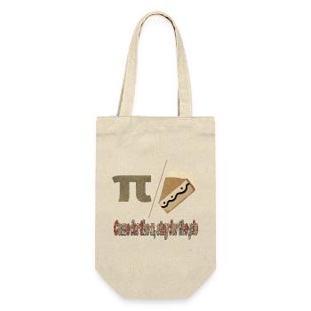 Pi Pie Pun Tee - Gift Bag for Bottles - nature - Front