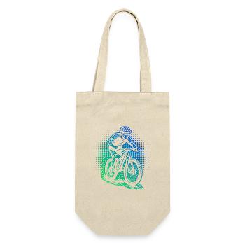 Mountainbike Liebe zum Anziehen - Geschenkbeutel für Flaschen - Natur - Vorne