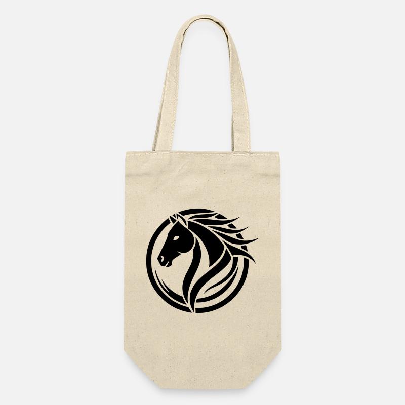 logo cheval - Sac à bouteille - nature