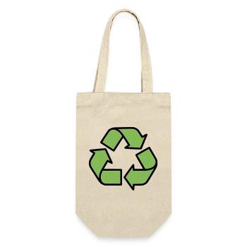 Plan du panneau de recyclage - Sac à bouteille - nature - Devant