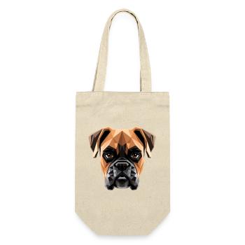 Deutscher Boxer Hunde Boxerverein German Boxer - Geschenkbeutel für Flaschen - Natur - Vorne