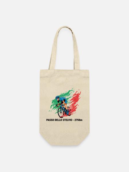 Passo dello Stelvio Climber Colour Burst - Geschenkbeutel für Flaschen - Natur