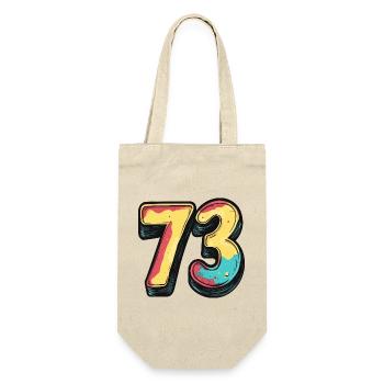 73 Number Colorful - Gift Bag for Bottles - nature - Front