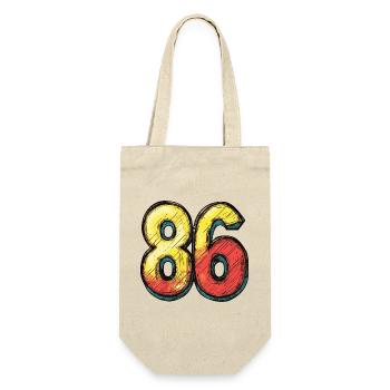 86 Number Colorful - Gift Bag for Bottles - nature - Front