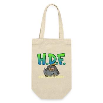 H.D.F.  - Geschenkbeutel für Flaschen - Natur - Vorne