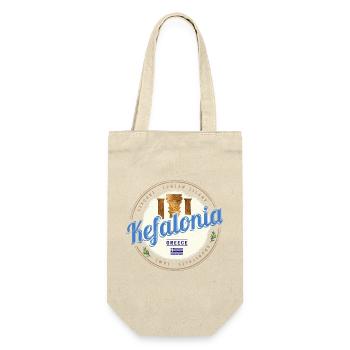 Kefalonia Insel in Griechenland Vintage Souvenir - Geschenkbeutel für Flaschen - Natur - Vorne