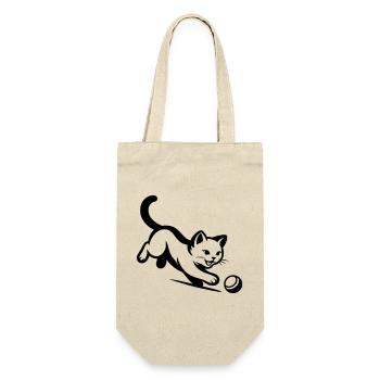 Cat - Gift Bag for Bottles - nature - Front