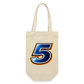 Maillot de football numéro 5 design sportif - Sac à bouteille - nature - Devant