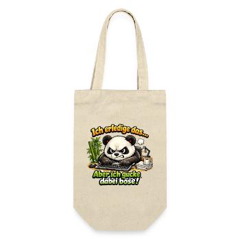 Ich mach das aber ich gucke dabei böse panda - Geschenkbeutel für Flaschen - Natur - Vorne