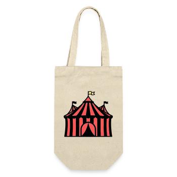 Circus Tent Manege Circus Colorful - Gift Bag for Bottles - nature - Front