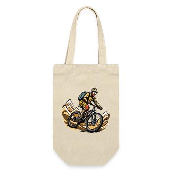 Mountain Bikers Sports Mountain Biking - Gift Bag for Bottles - nature - Front
