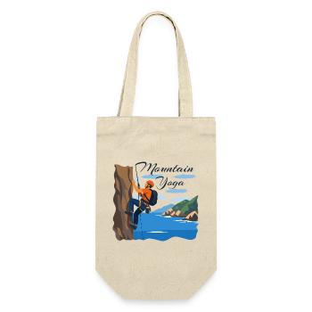 Mountaineering: The Mountain Yoga - Gift Bag for Bottles - nature - Front