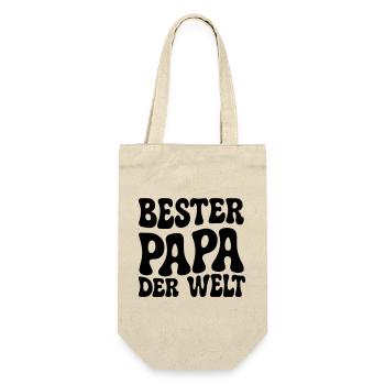 Best dad in the world - Gift Bag for Bottles - nature - Front