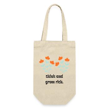 Réfléchis et deviens riche - Sac à bouteille - nature - Devant