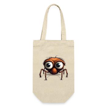 Spider with giant eyes cartoon - Gift Bag for Bottles - nature - Front