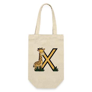 Illustration jaune noire GiraffeX - Sac à bouteille - nature - Devant