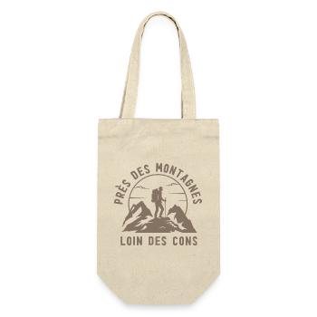 Randonneur au Sommet — Badge Montagne - Sac à bouteille - nature - Devant
