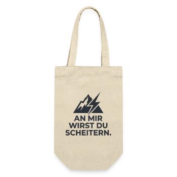 An mir wirst du scheitern - Geschenkbeutel für Flaschen - Natur - Vorne