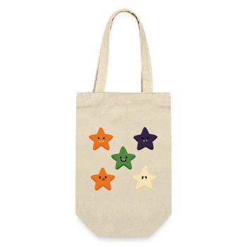 Five Spooky Little Stars - Geschenkbeutel für Flaschen - Natur - Vorne