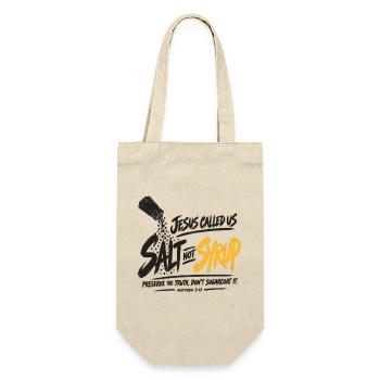 Graffiti-Skript-Burst-Logo - Geschenkbeutel für Flaschen - Natur - Vorne