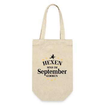 Hexen September - Geschenkbeutel für Flaschen - Natur - Vorne