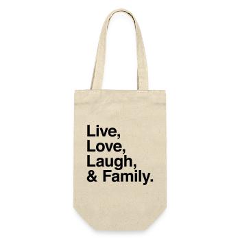live love laugh and family - la famille frère ! - Sac à bouteille - nature - Devant
