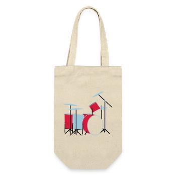 coloured_drums - Geschenkbeutel für Flaschen - Natur - Vorne