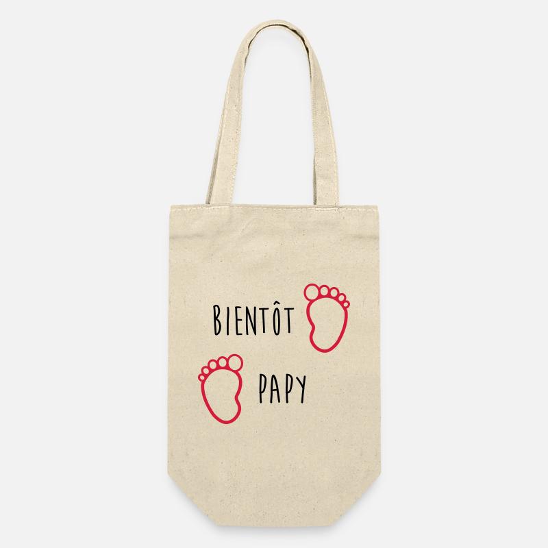 Bientôt Papy / Grand Pere / Naissance / Bébé - Sac à bouteille - nature