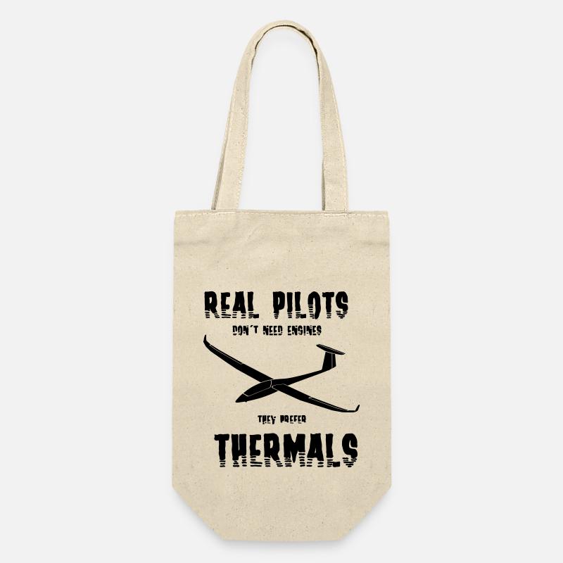 Glider Gliding Glider Glider Tshirt - Gift Bag for Bottles - nature