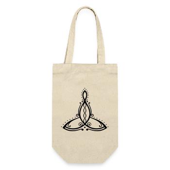 Celtic Motherhood Symbol Mother with four children - Gift Bag for Bottles - nature - Front