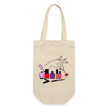 Manicure logo nail polish with file and nail clipper - Gift Bag for Bottles - nature - Front