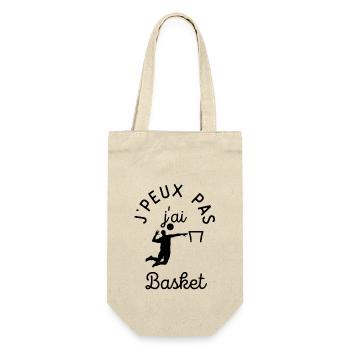 j peux pas j ai basket - Sac à bouteille - nature - Devant