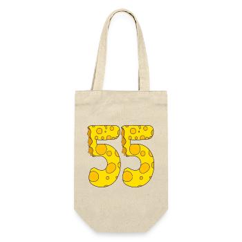 55 years old - 55th birthday gift - 1955 - Gift Bag for Bottles - nature - Front