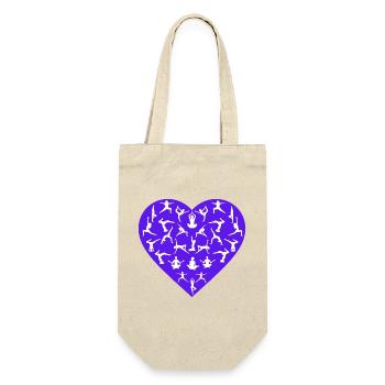 Yoga Pose Love - Yoga Apparel - Gift Bag for Bottles - nature - Front