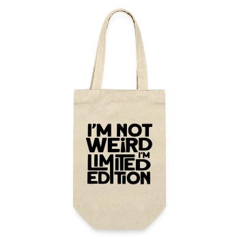 Je ne suis pas bizarre, je suis une édition limitée # - Sac à bouteille - nature - Devant