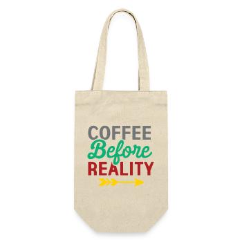 Coffee Before Reality - Gift Bag for Bottles - nature - Front