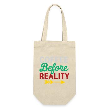 Coffee Before Reality - Gift Bag for Bottles - nature - Front