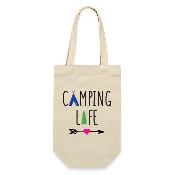 Camping Life - Gift Bag for Bottles - nature - Front