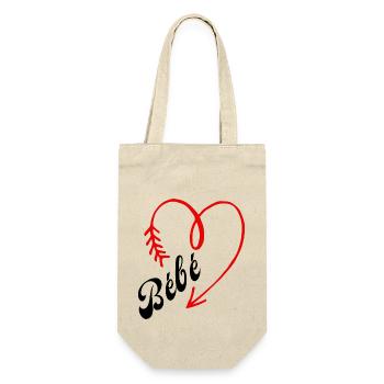 bébé cœur - Sac à bouteille - nature - Devant
