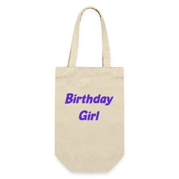 fille d’anniversaire - Sac à bouteille - nature - Devant