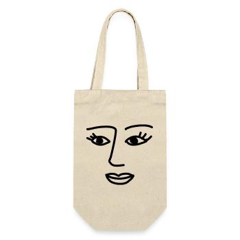 Art Face Artiste Femme - Sac à bouteille - nature - Devant