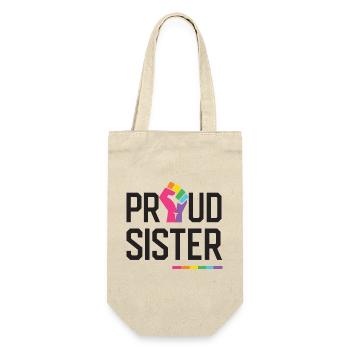 LGBT Pride Month - Proud Sister - Gift Bag for Bottles - nature - Front