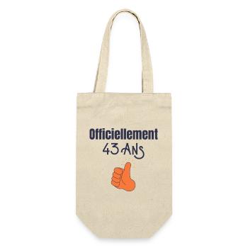 Officiellement 43 Ans - Sac à bouteille - nature - Devant